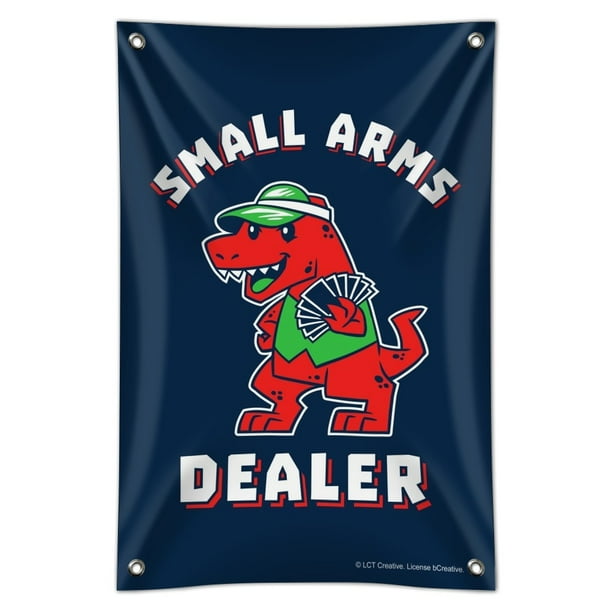 GRAPHICS & MORE Small Arms Dealer T-Rex Card Poker Funny Humor Home Business Office Sign GRAPHICS & MORE Small Arms Dealer T-Rex Card Poker Funny Humor Home Business Office Sign